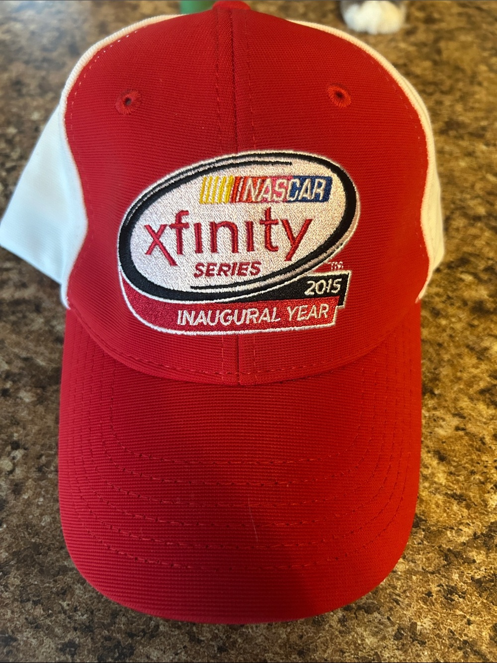 Nascar Red and White Xfinity Series Inaugural Hat